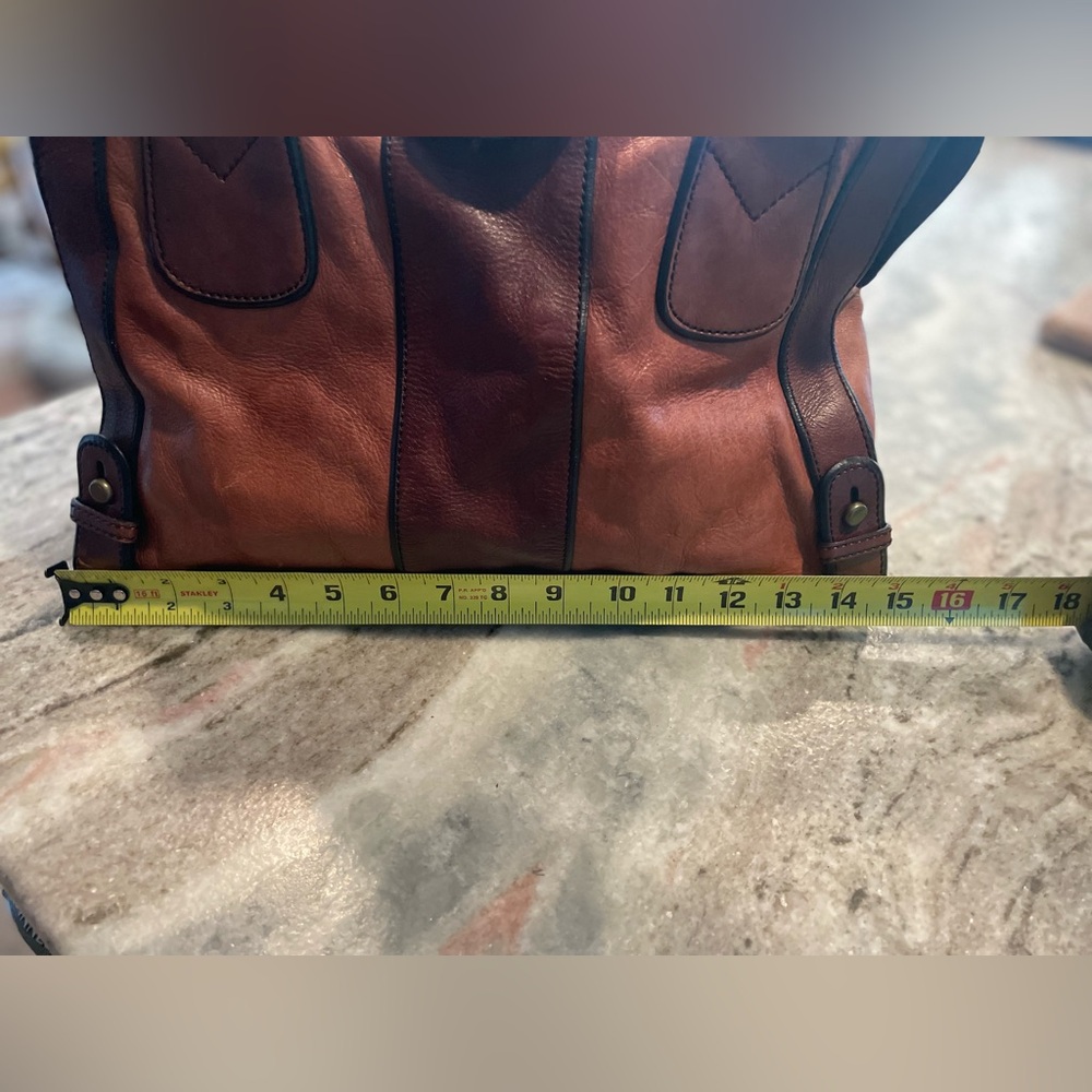 Fossil 1954 Vintage Reissue Brown Leather Weekender Bag - Picture 3 of 16